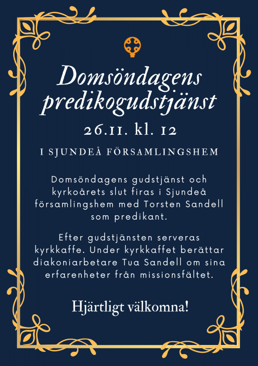 domsöndagens gudstjänst