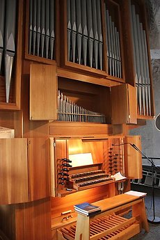 Orgeln i Sjundeå kyrka.