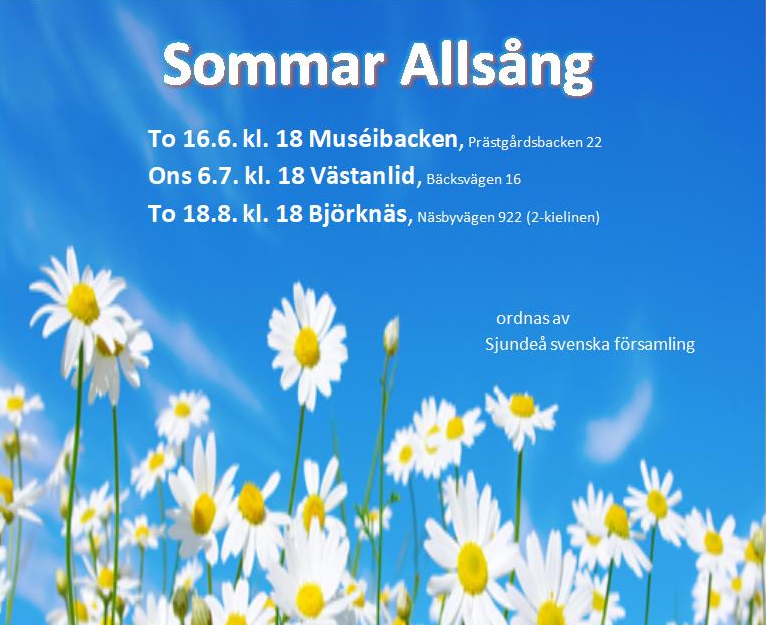 Annons om Sommar Allsång